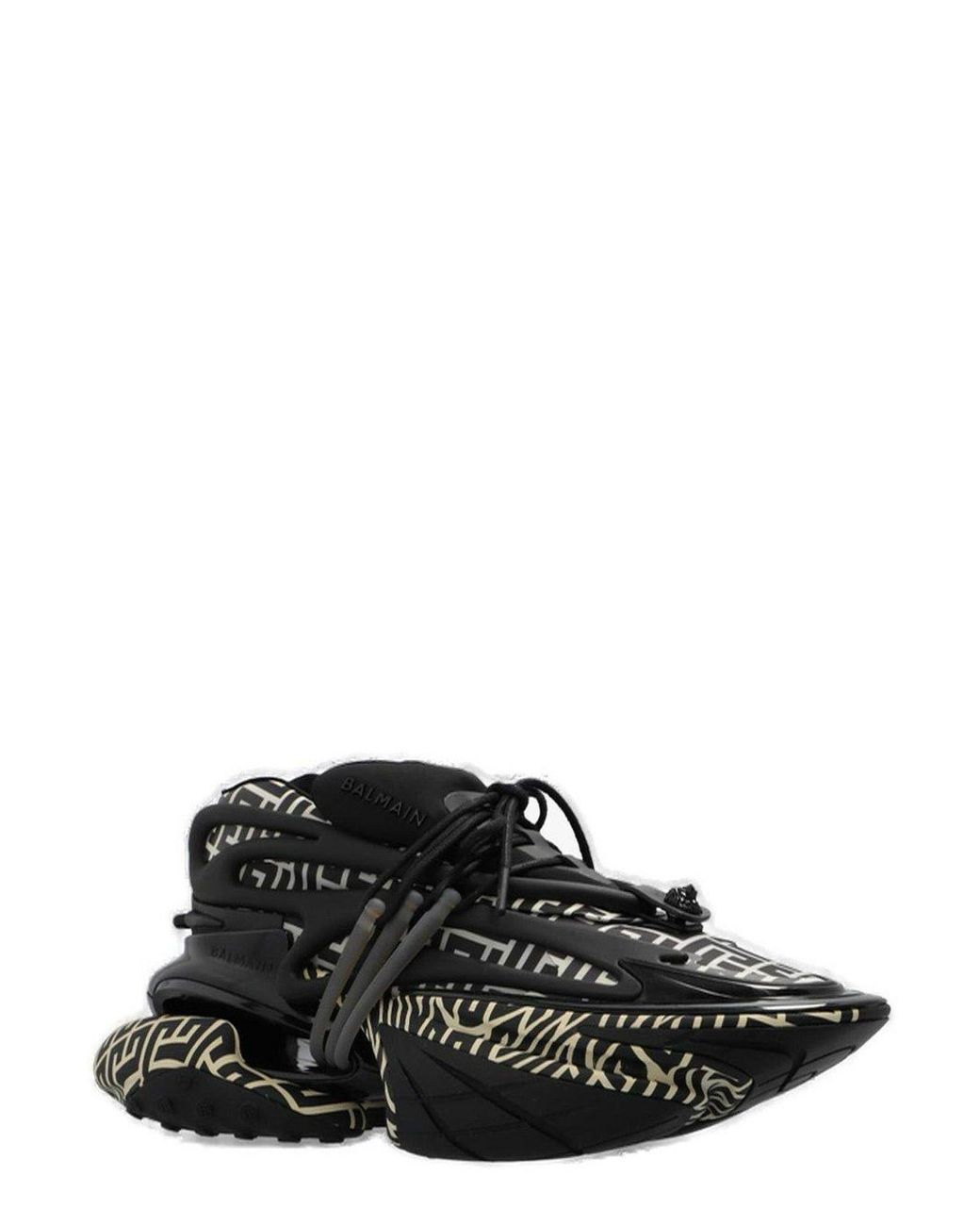 Balmain Unicorn Lace-up Sneakers in Black for Men | Lyst