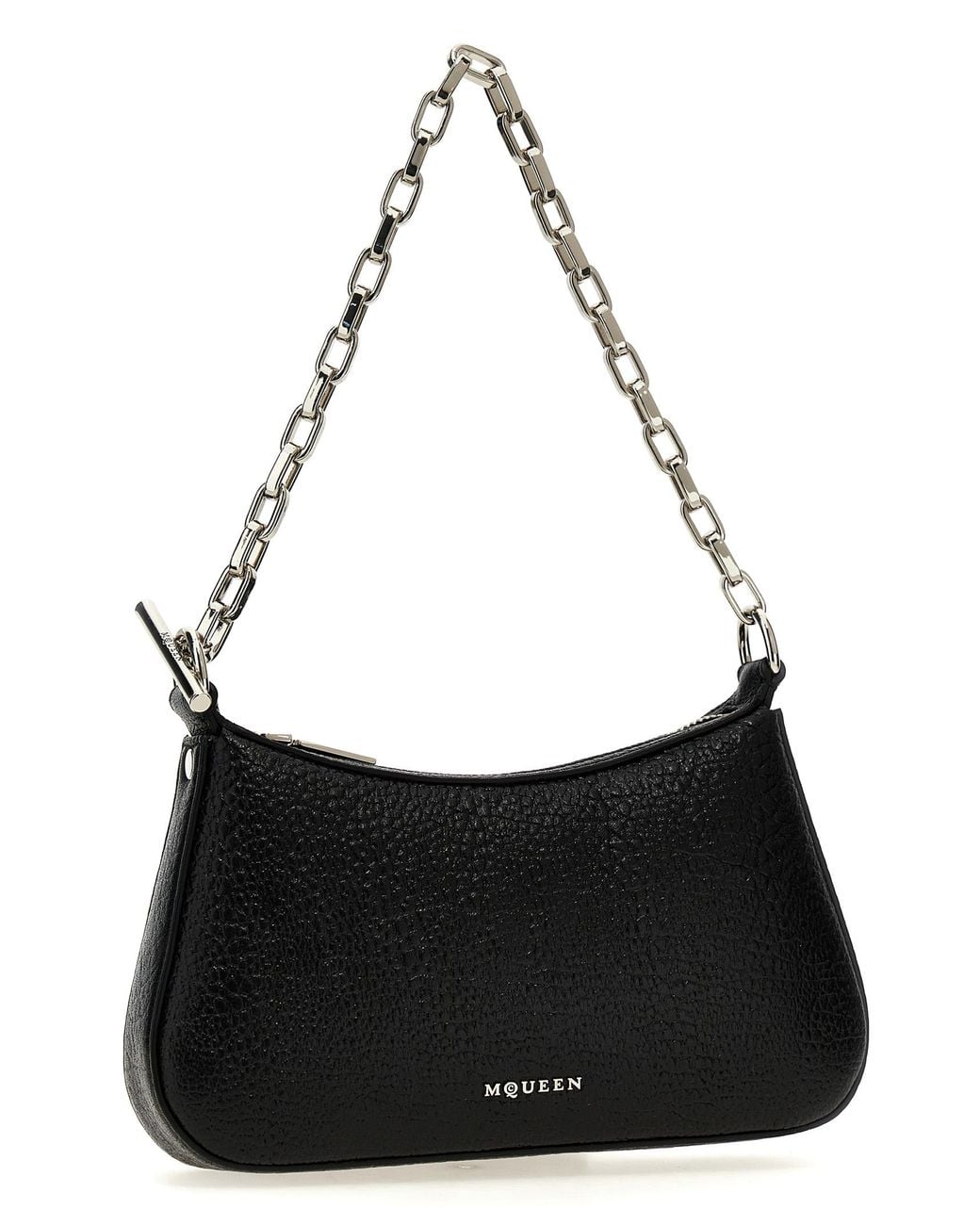 McQueen Black Shoulder Bags