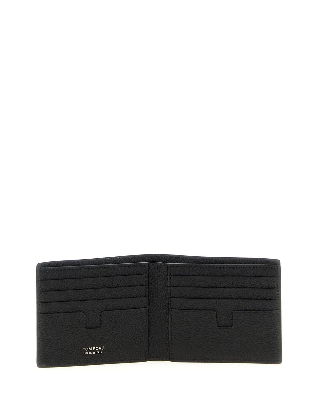 Tom Ford Black Hammered Leather Wallet for men