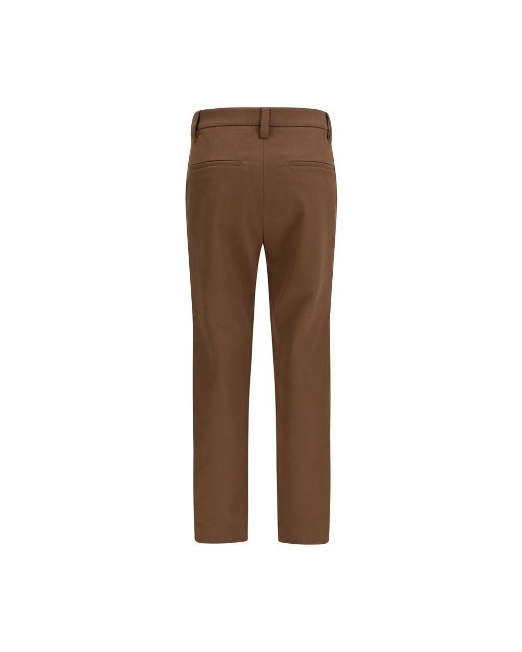 Brunello Cucinelli Brown Elastane Casual Pants