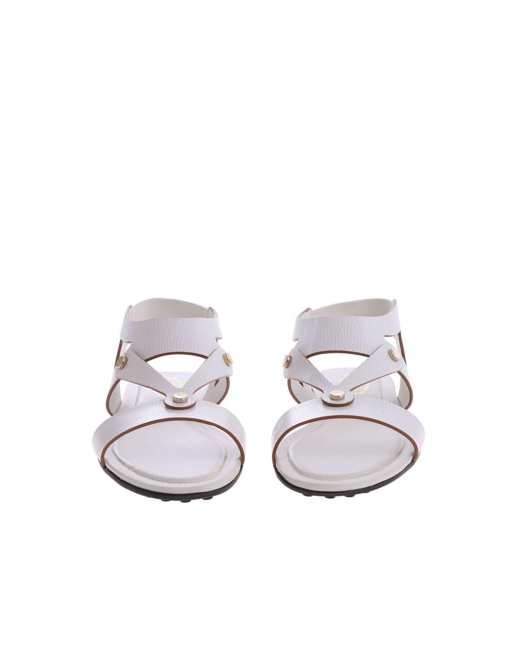 Tod's White Tod's Leather Sandals