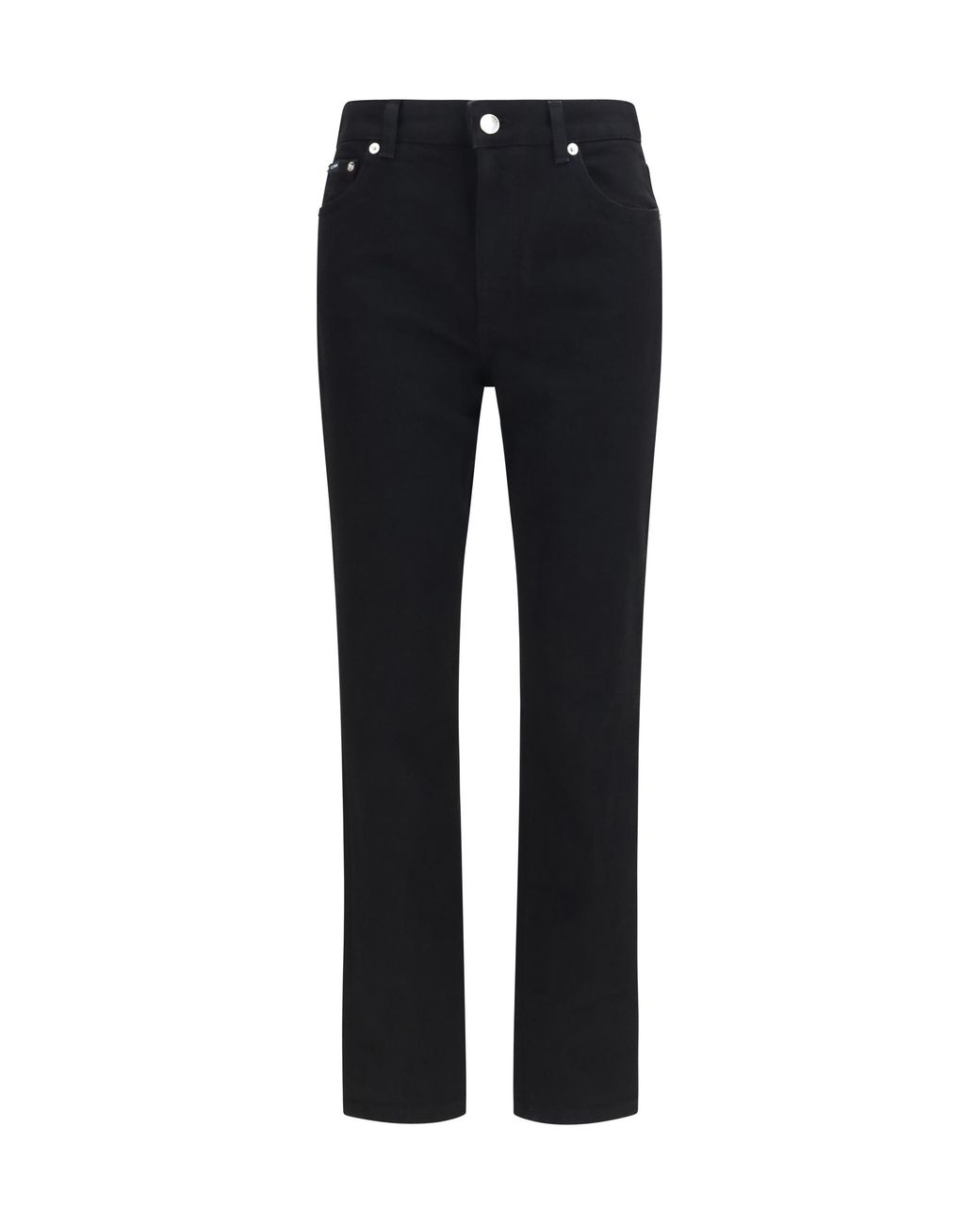 Dolce & Gabbana Black Five-Pocket Denim Jeans Cotton Trousers