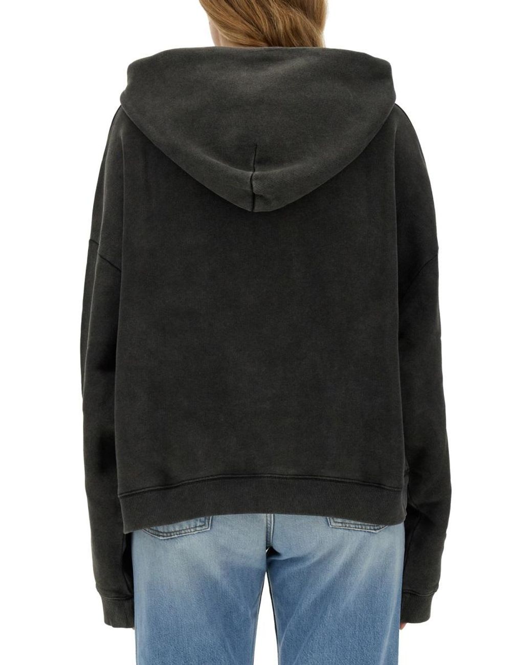 Acne Blue Acne Studios Skull-Print Cotton Sweatshirt