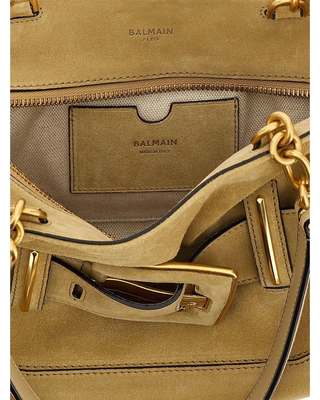 Balmain Metallic 'Anthem' Shoulder Bag