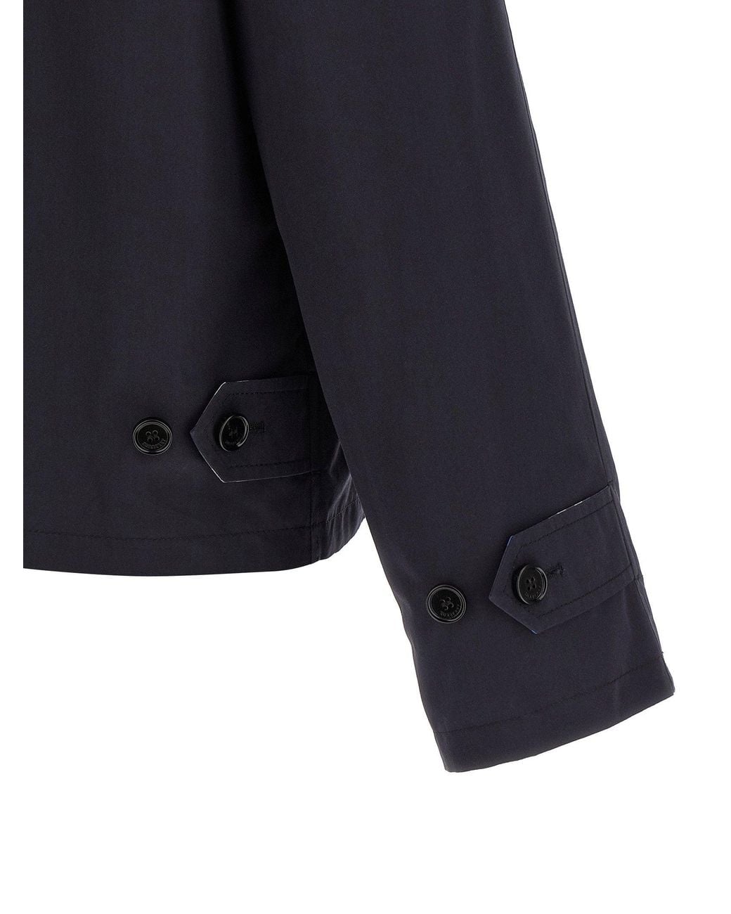 Burberry Blue Reversible Cotton Jacket
