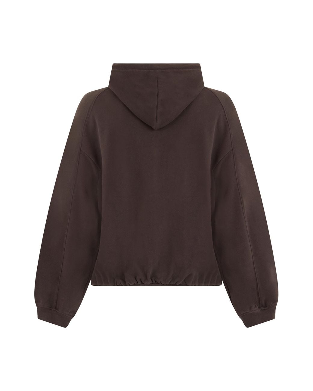 Jacquemus Brown Zip-Up Hoodie Cotton Top for men