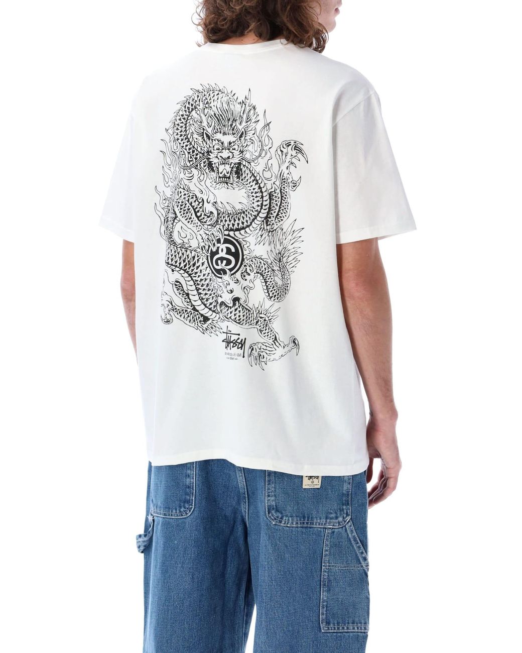 Stussy Dragon T-shirt in White for Men | Lyst