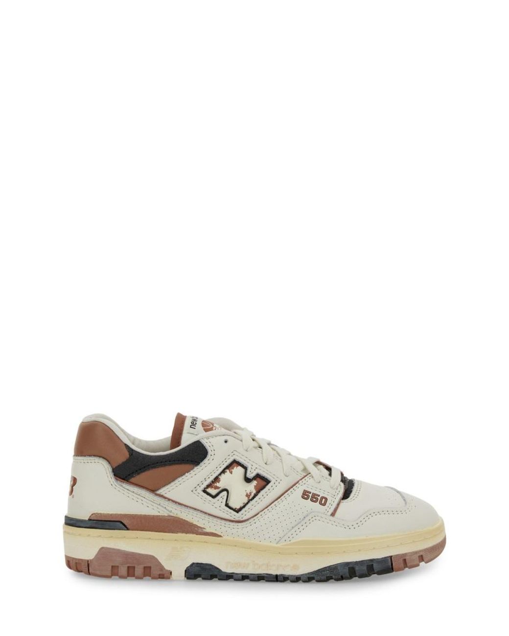 New Balance White Leather Sneaker 550 Trainers