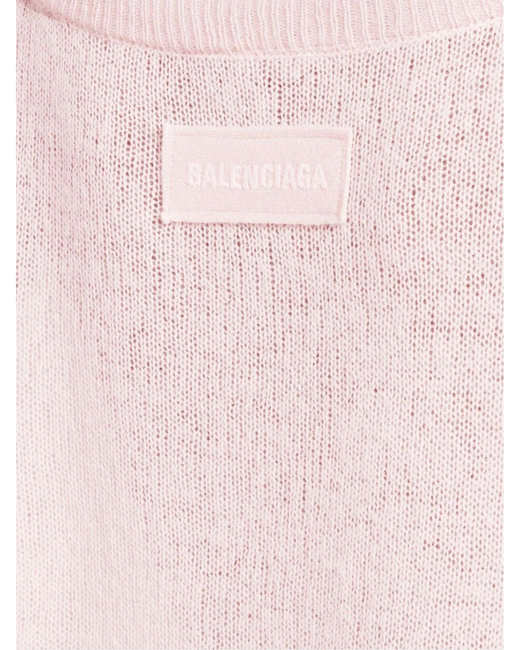 Balenciaga Pink Sweater Cashmere