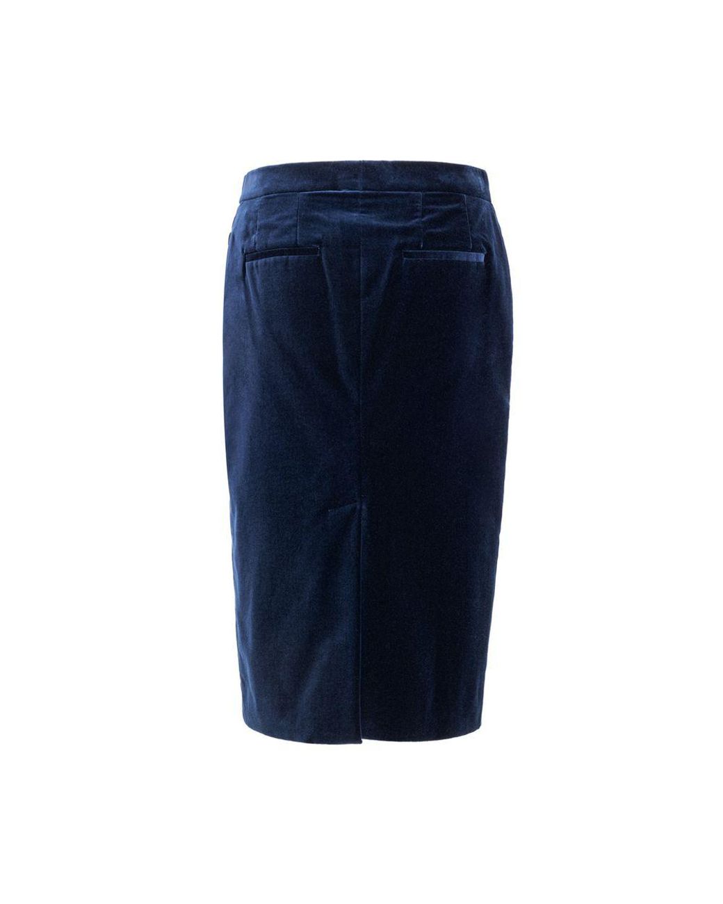 Tom Ford Blue Velvet Pencil Skirt
