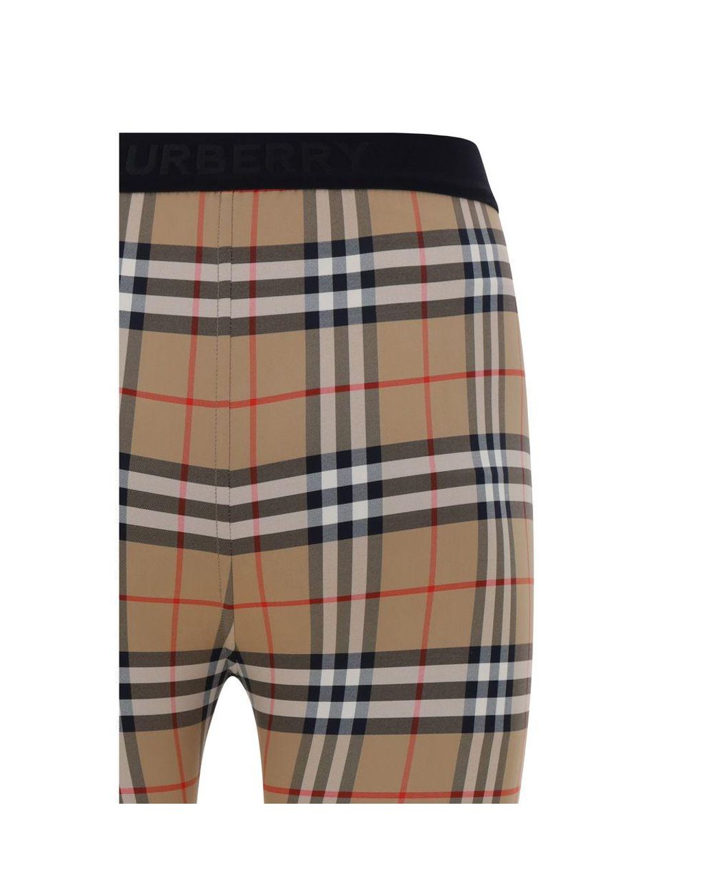 Burberry Gray Archive Check Leggings