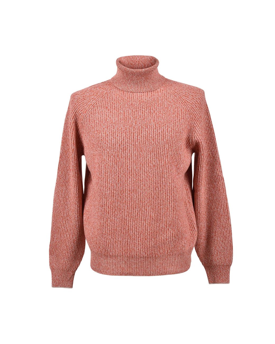 Brunello Cucinelli Pink Wool Silk Turtleneck Sweater for men