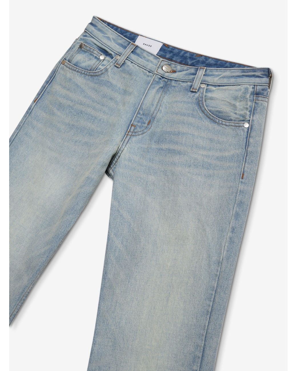 Rhude Blue Light Flare Trousers