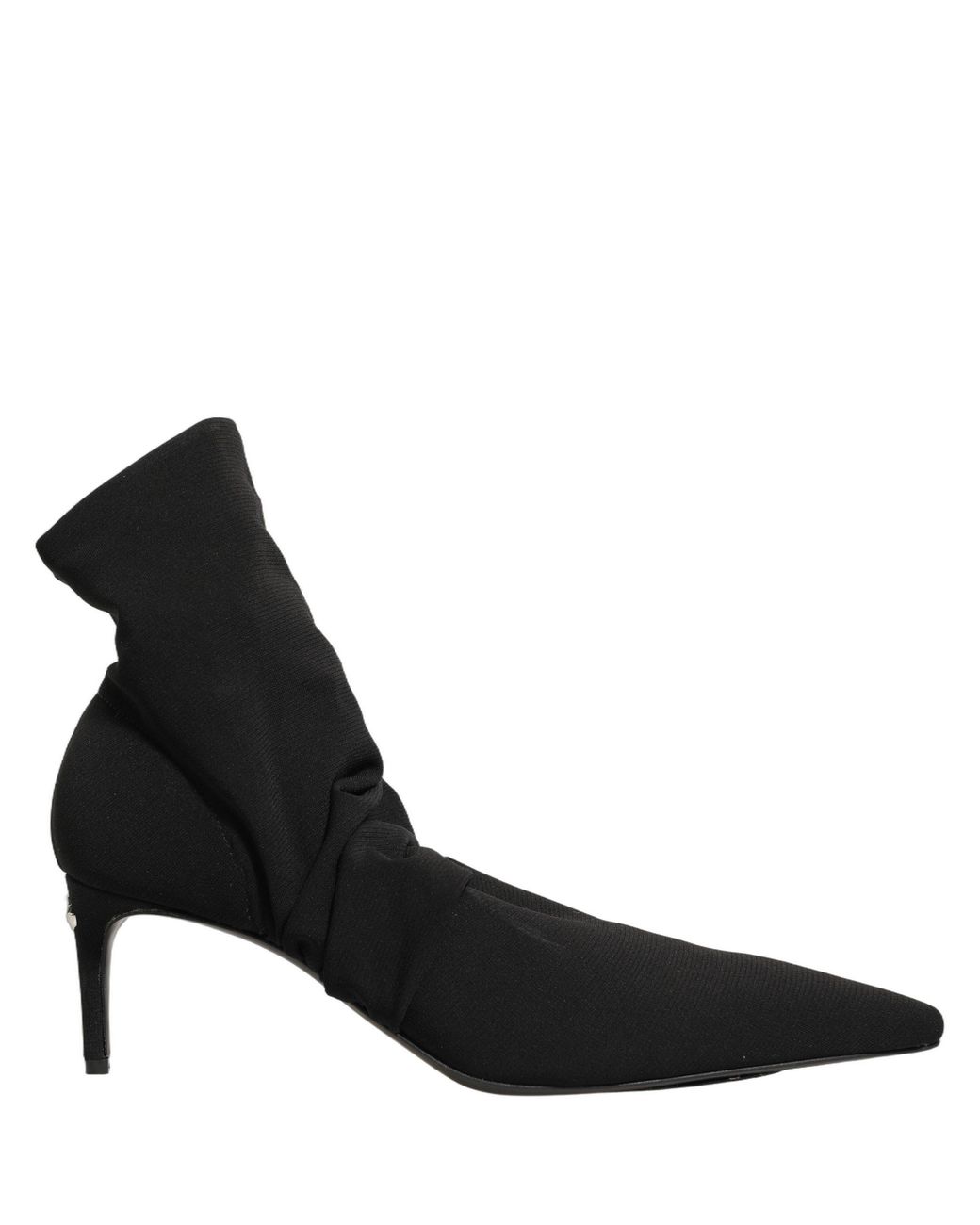 Dolce & Gabbana Black Stretch Socks Heels Ankle Boots Shoes Elastane Nylon Viscose