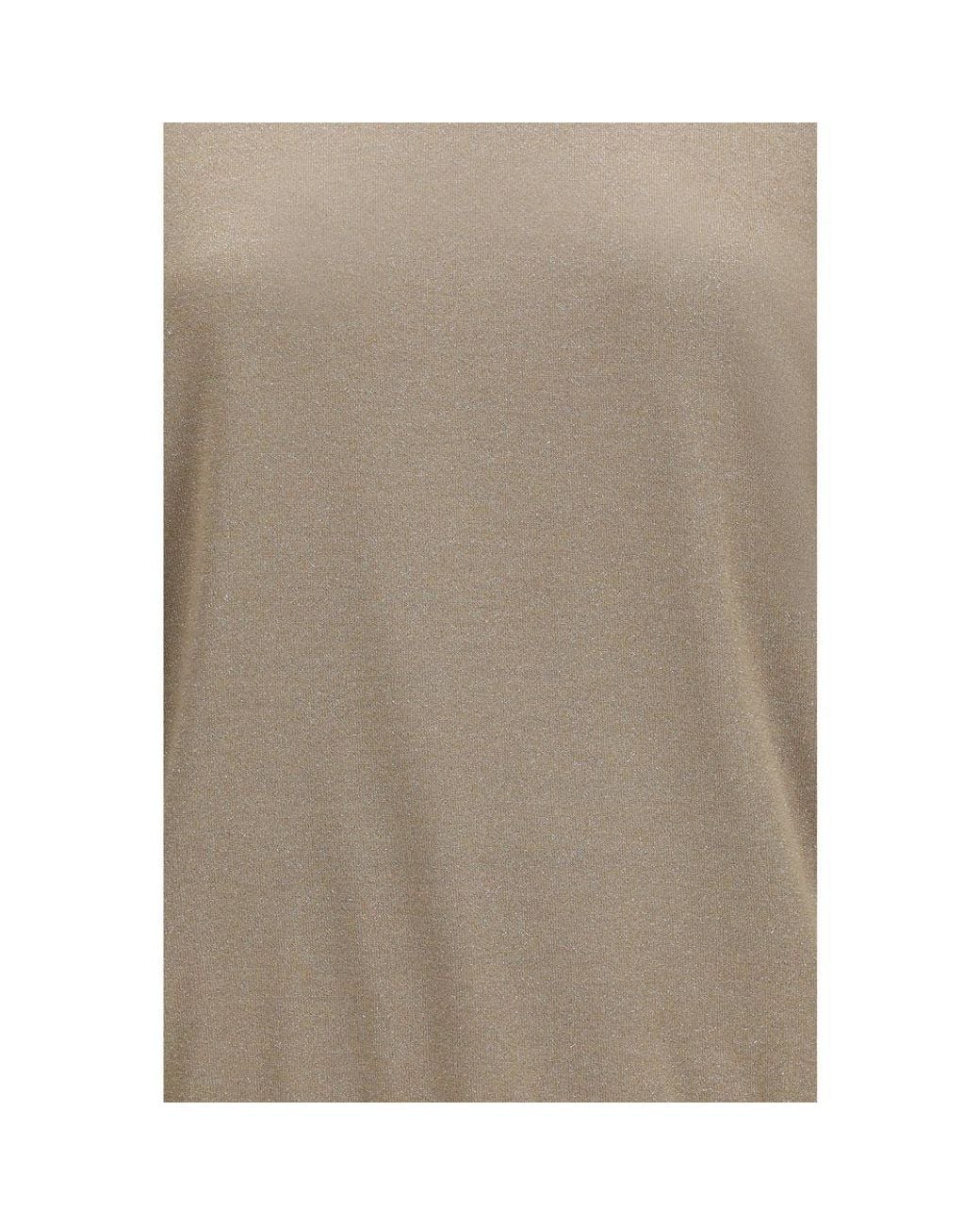 Brunello Cucinelli Natural Beige Cashmere T