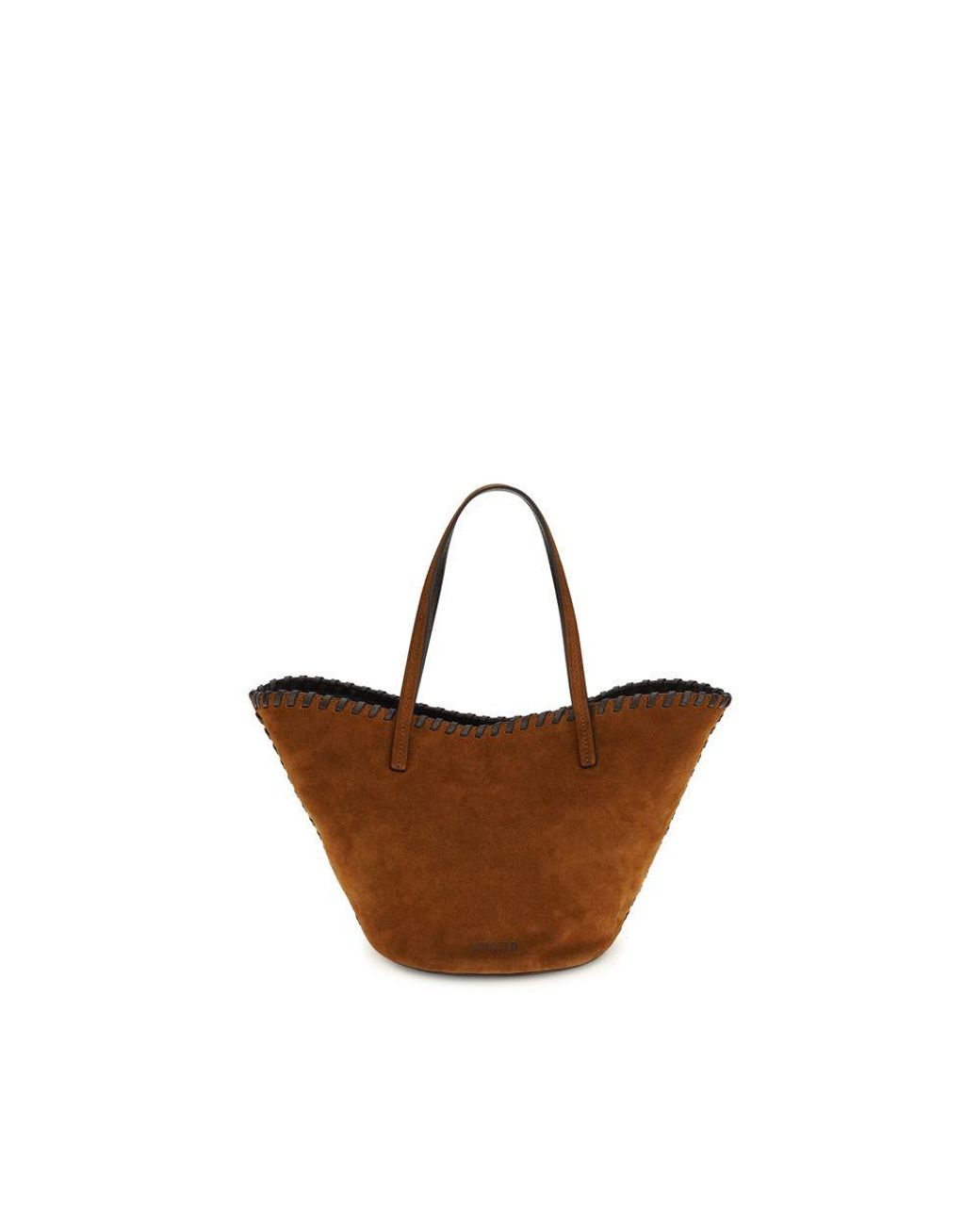 Staud Brown Calf Leather Bos Taurus Handbag Bag