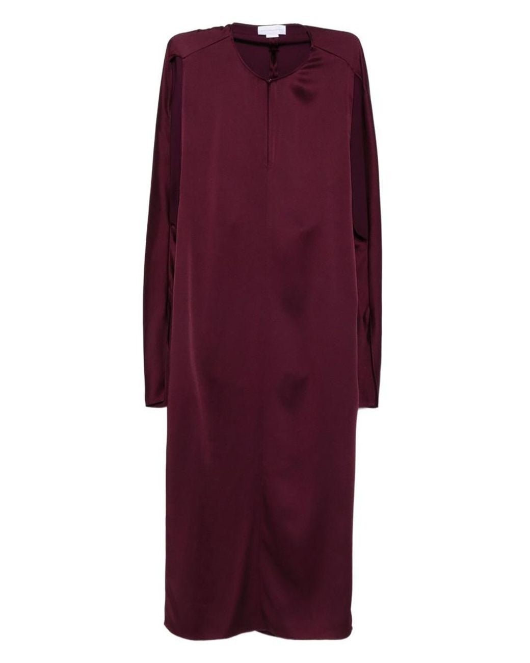 Stella McCartney Purple Stella Mccartney Cut-Out Detail Midi Dress