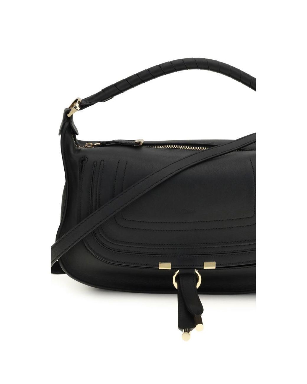 Chloé Black Calf Leather Bos Taurus Shoulder Bag