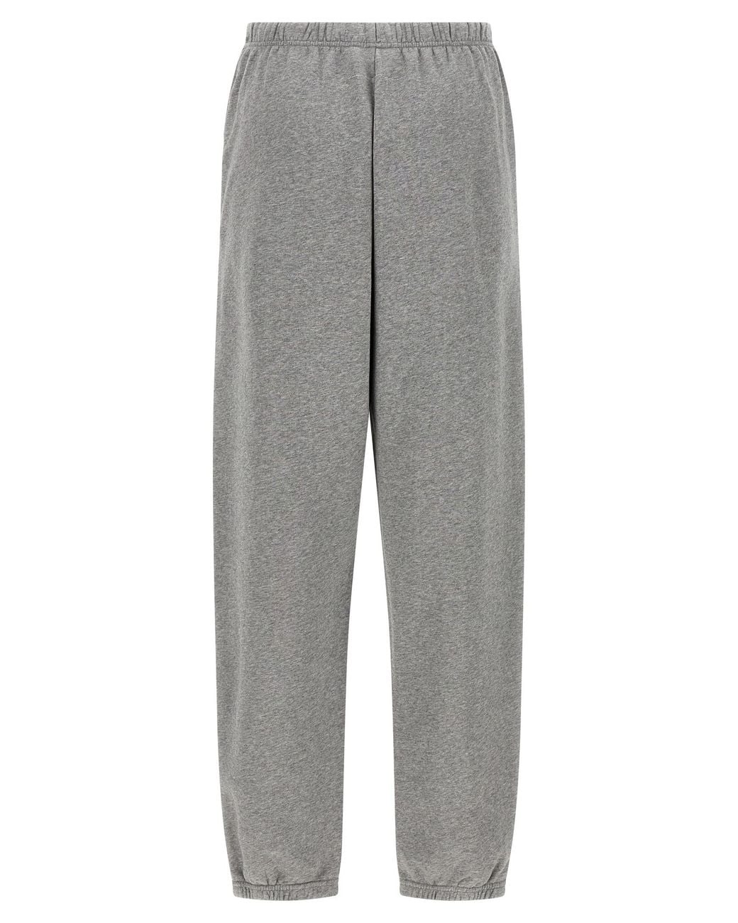 MM6 by Maison Margiela Gray Sweatshirt Joggers Cotton Pant