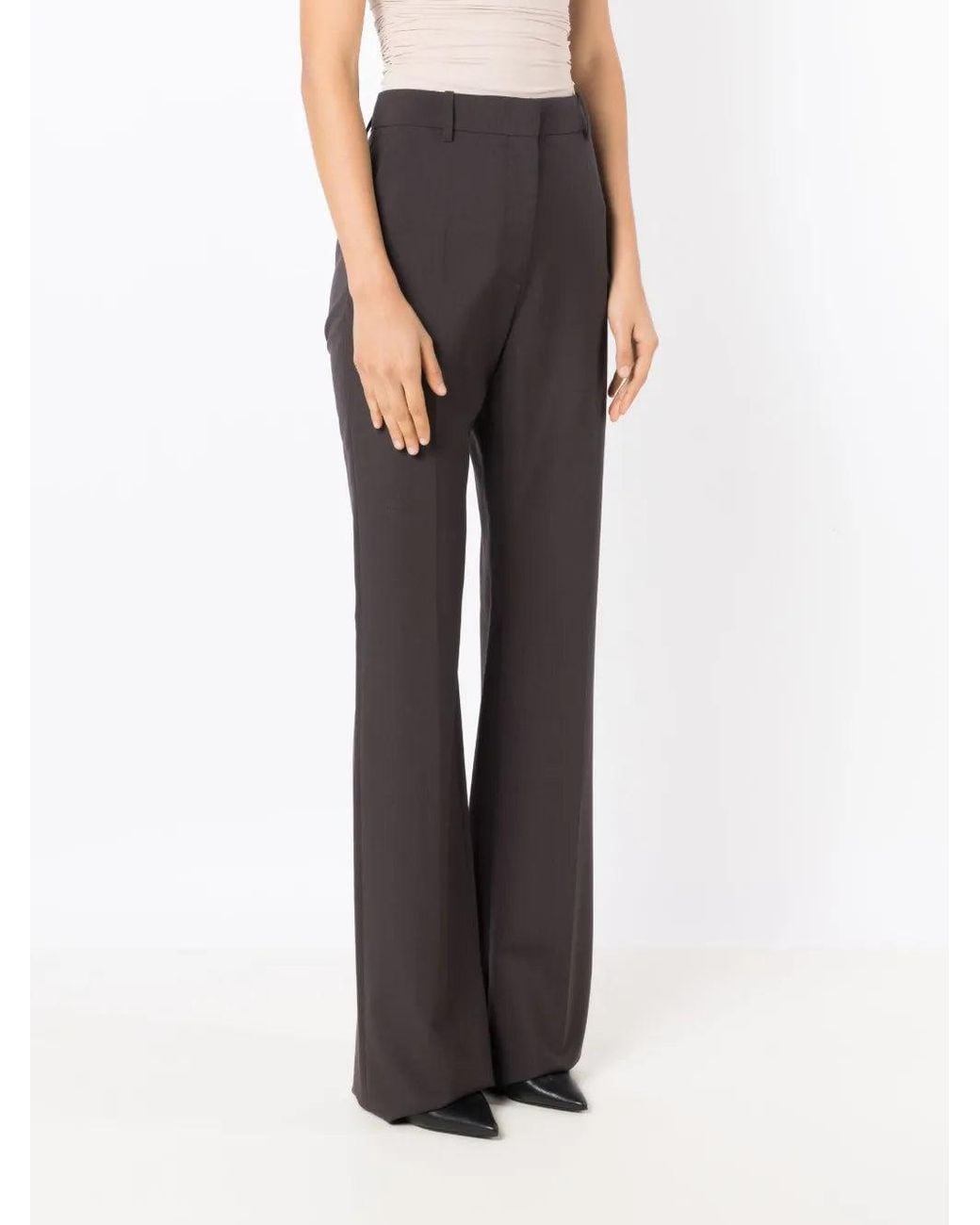 Valentino Black High-Waisted Flared Trousers