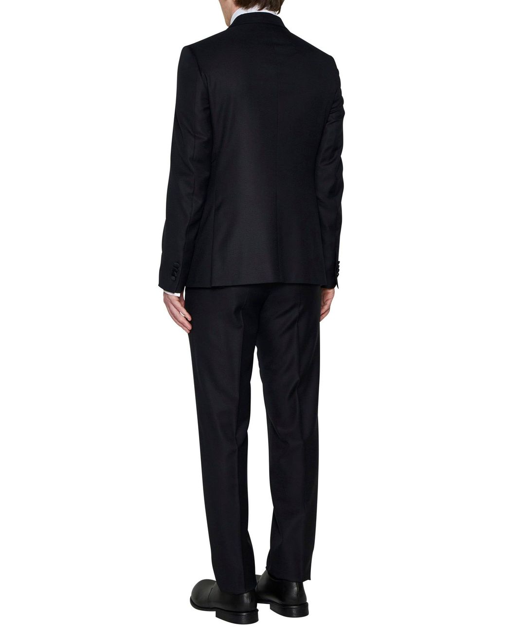 Zegna Black Wool Single-Breasted Blazer for men