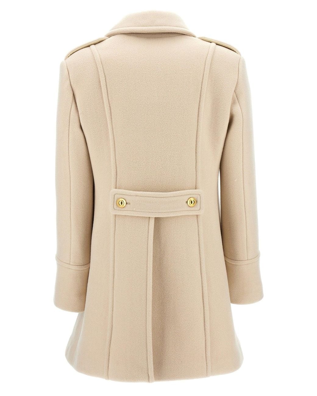 Tom Ford Natural Wool And Cashmere Single-Breasted Coat