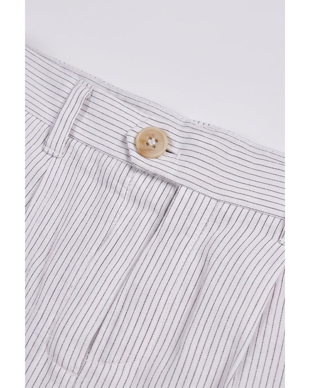 Brunello Cucinelli Blue Striped Relaxed Trousers