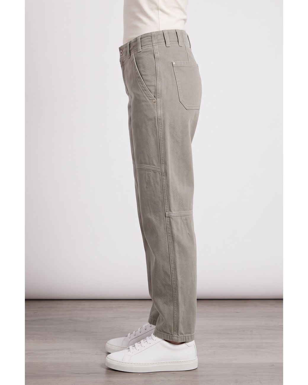 Brunello Cucinelli Gray Light Relaxed Denim Style Trousers