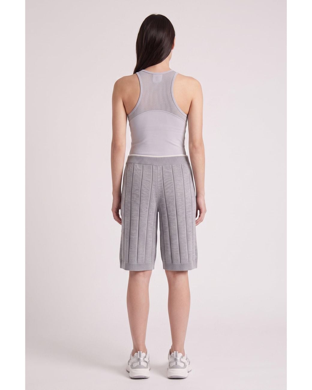 Brunello Cucinelli Multicolor Light Ribbed Cotton Shorts