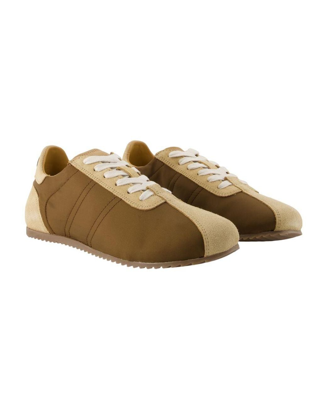 AMI Brown Soft Sneakers