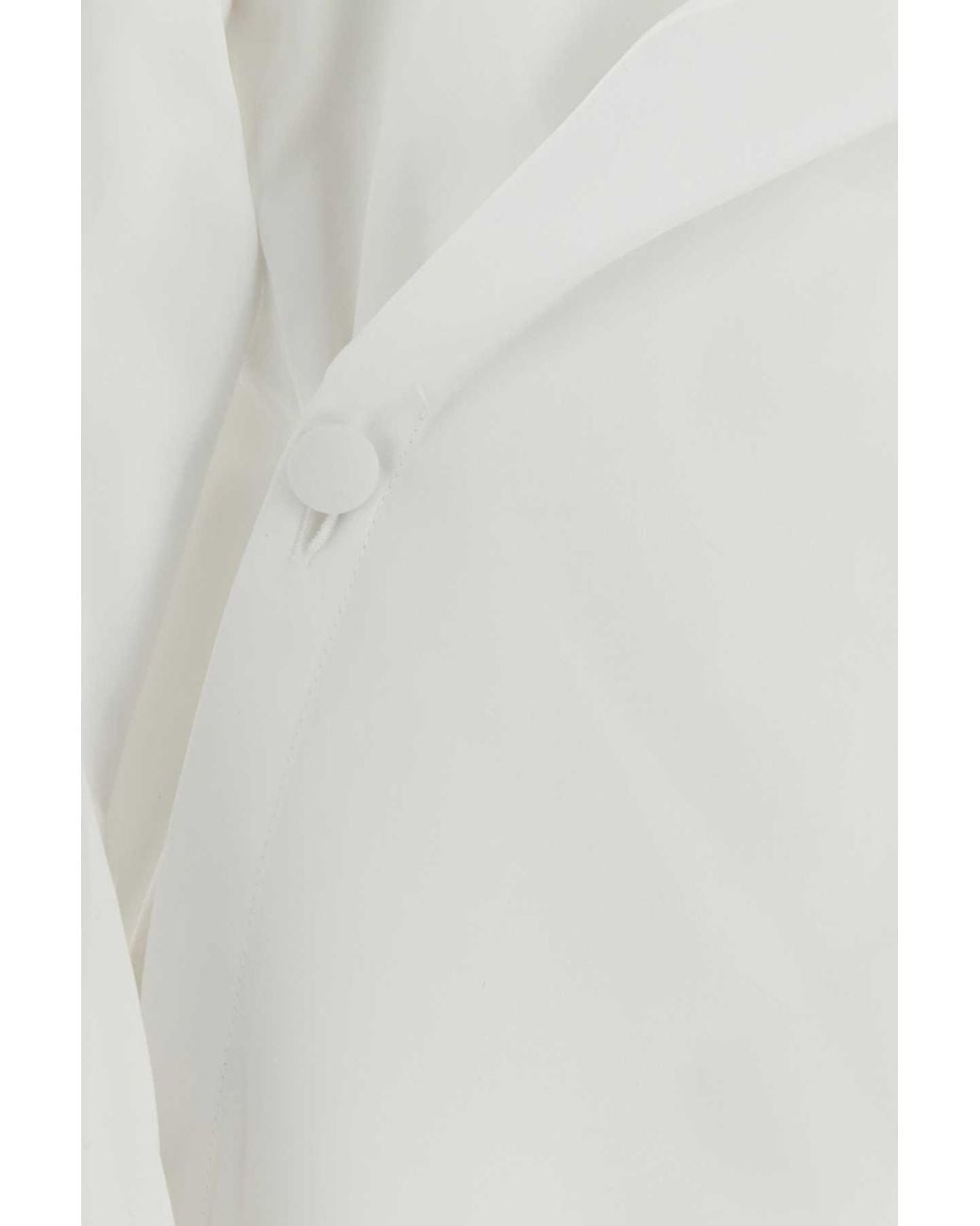 Givenchy White Givenchy Wrap Collar Poplin Shirt
