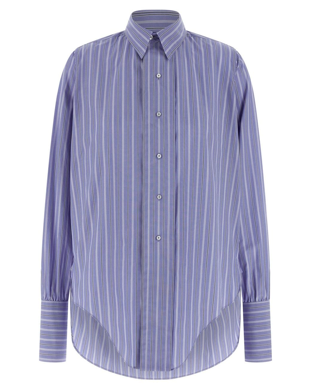 Maison Margiela Blue Cotton Blouse