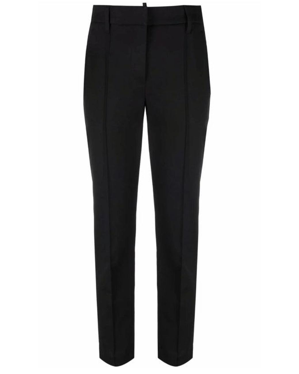 Brunello Cucinelli Black Cotton Tailored Trousers