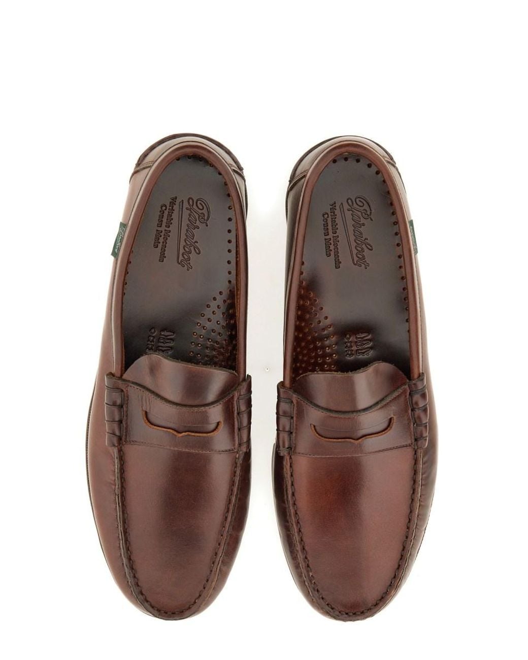Paraboot Brown Moccasin Coraux Loafers for men