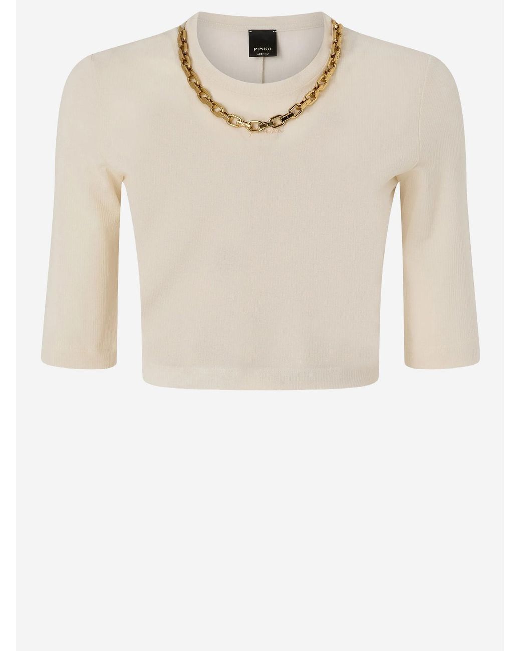 Pinko Natural Sweater Kimberly Cotton