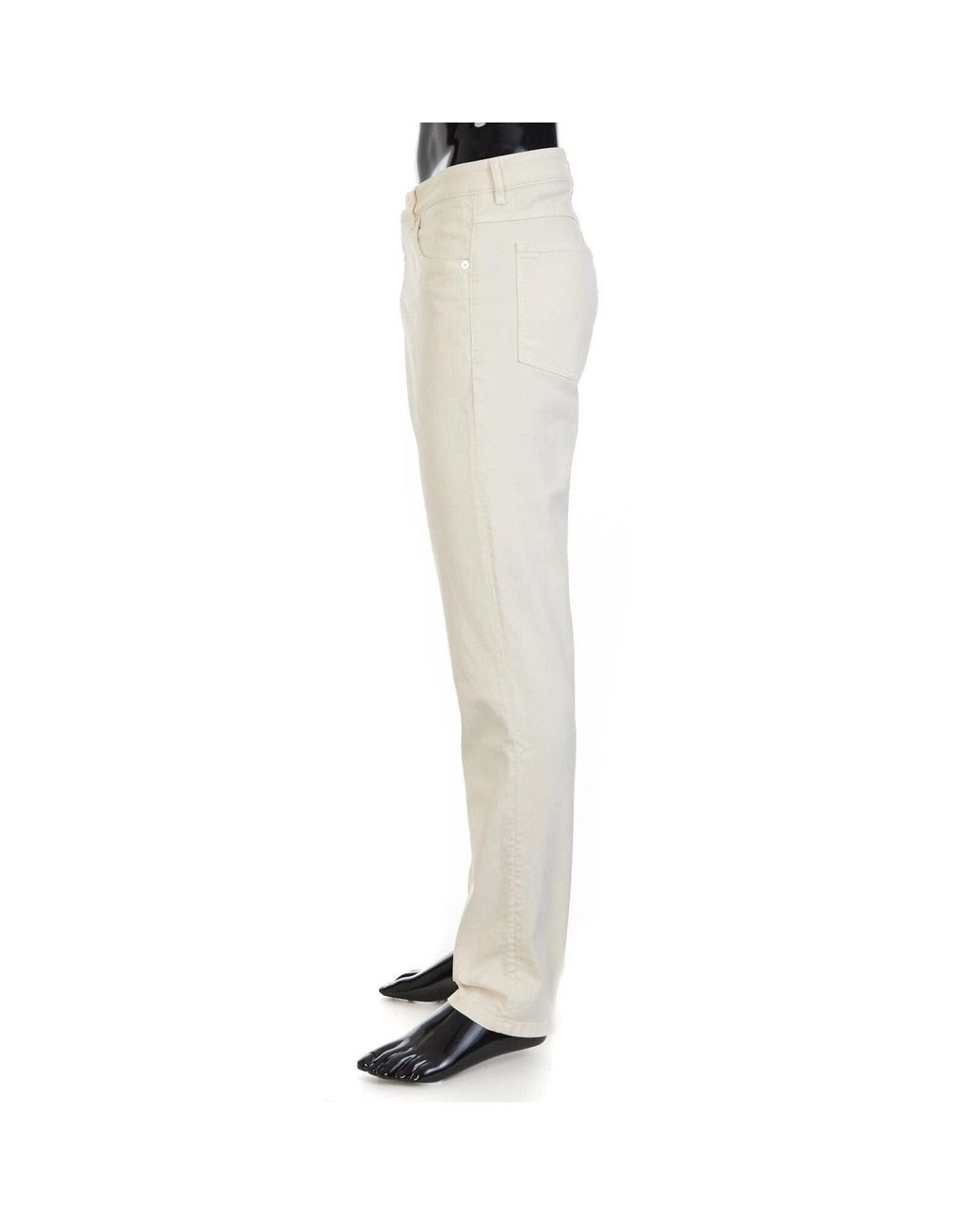 Brunello Cucinelli Natural Off Tailored Trousers for men