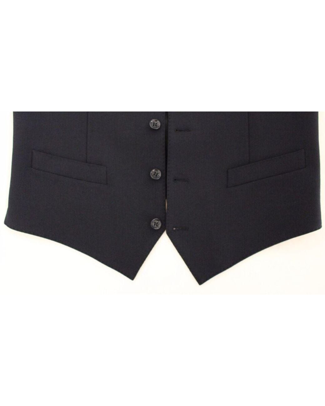 Dolce & Gabbana Black Wool Formal Dress Vest Gilet for men