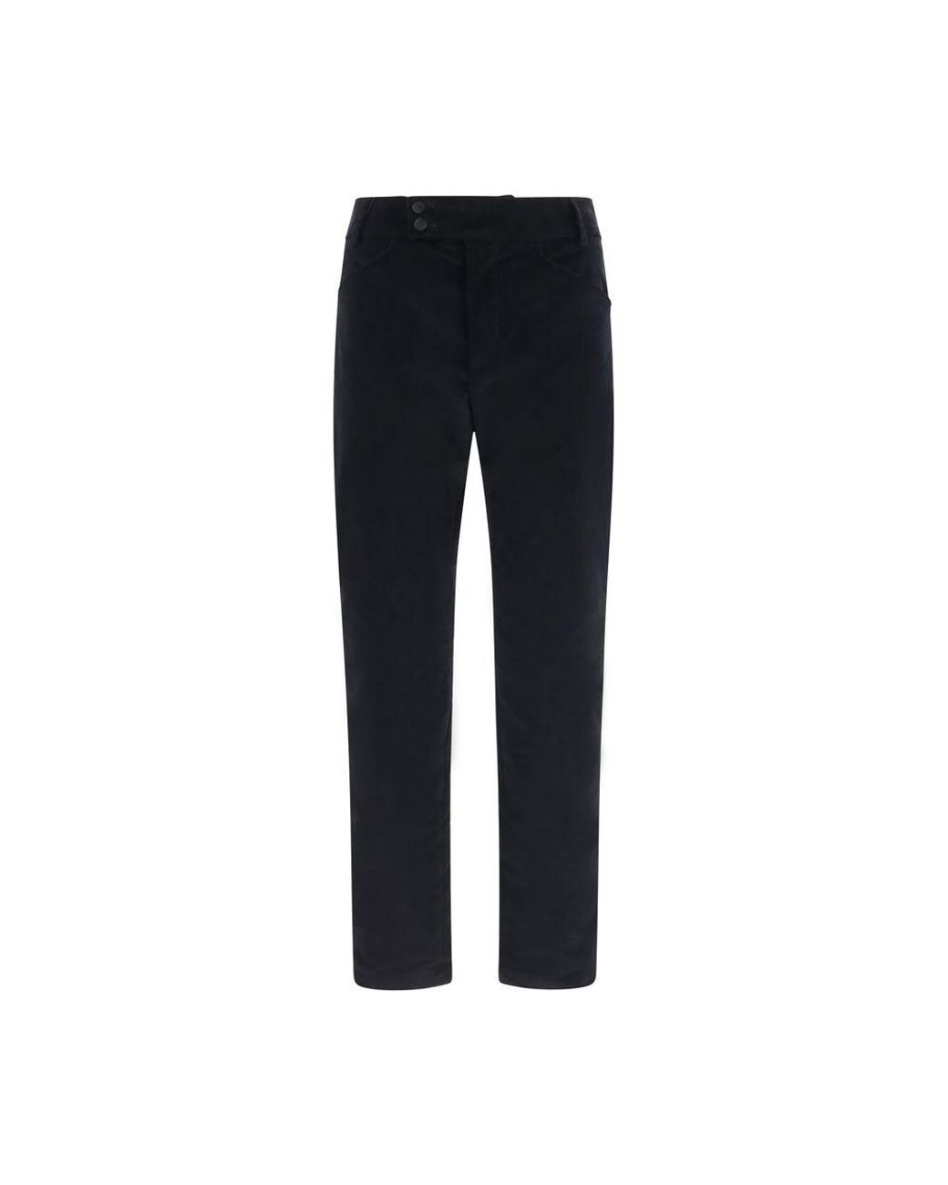 Dolce & Gabbana Black Cotton Casual Pants for men