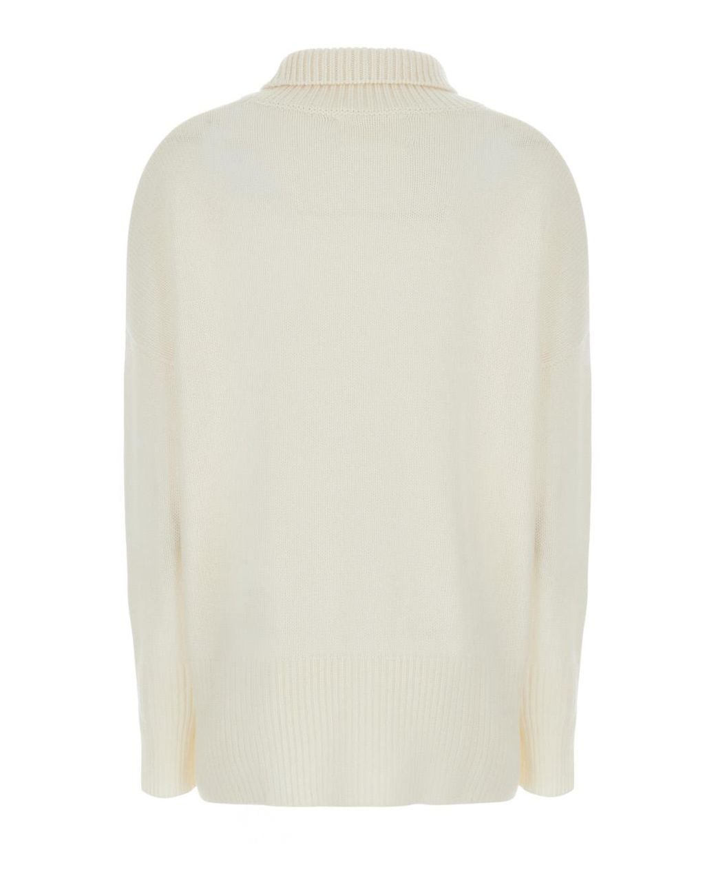 Lisa Yang White Sweater Heidi Cashmere Knitted Tops