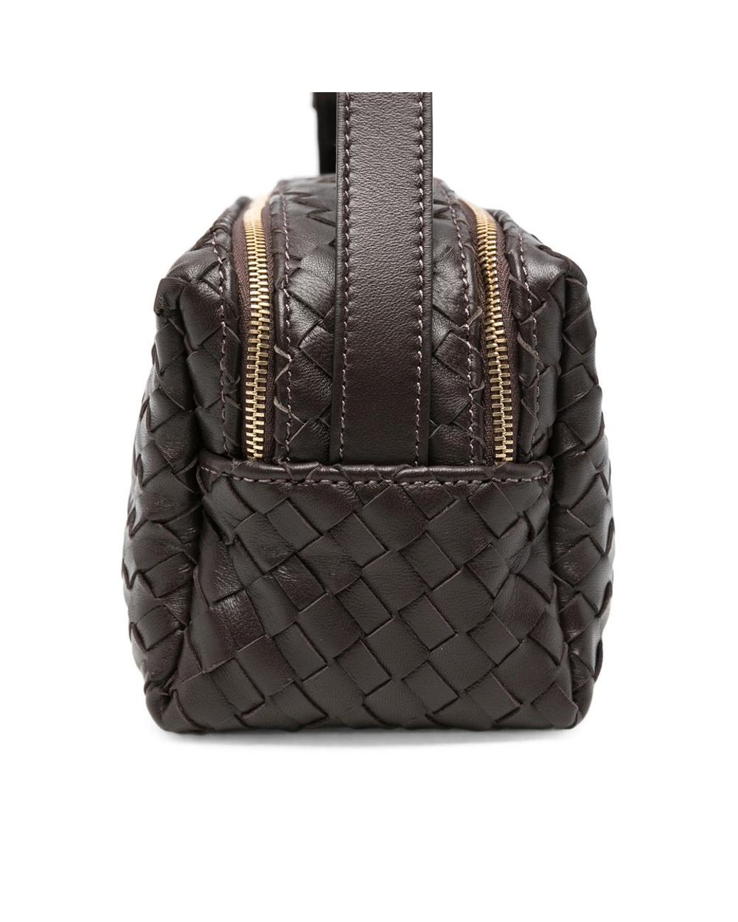 Elleme Black Woven Tote Bag Trousse Leather