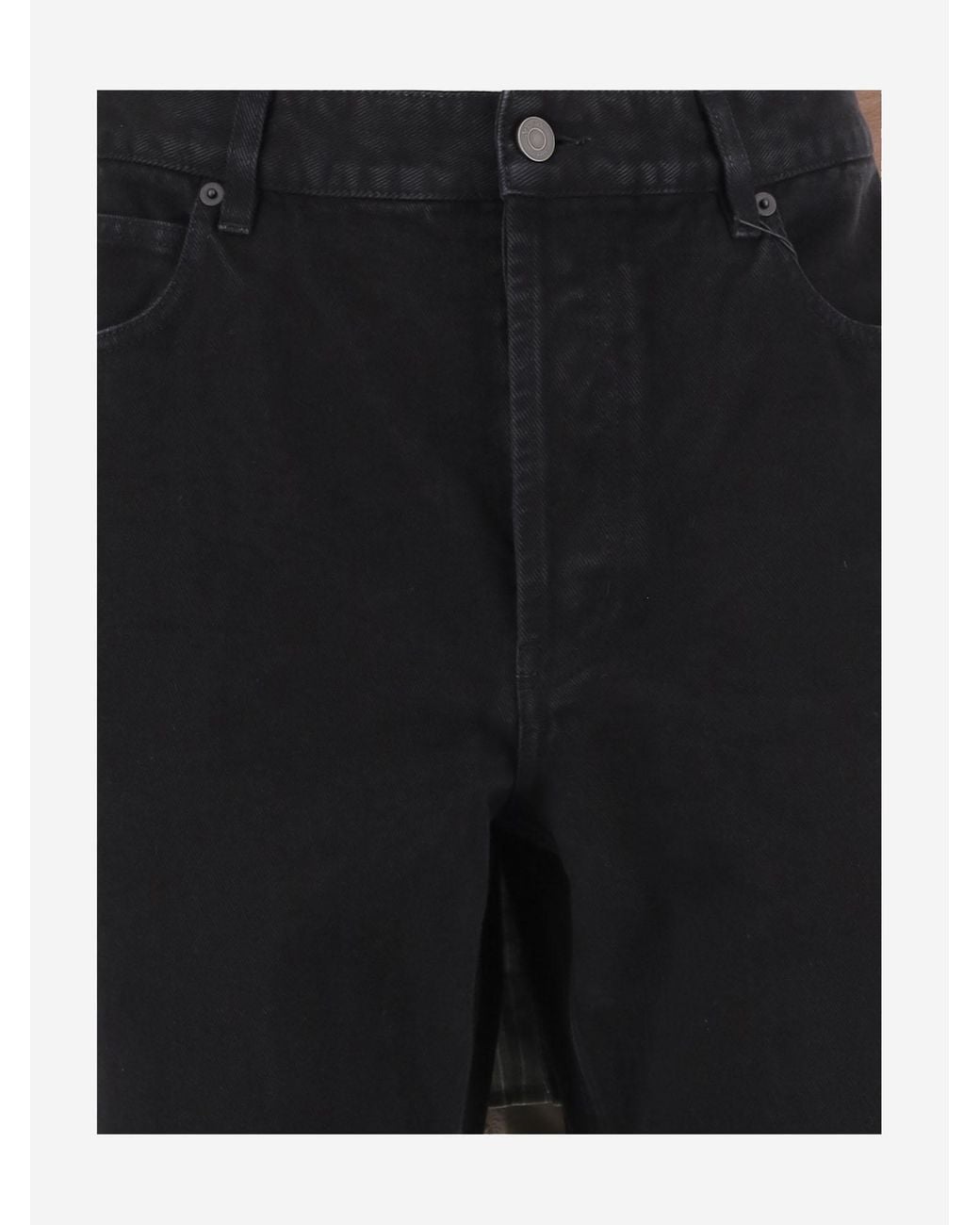 Saint Laurent Black Cotton Pants Trousers for men