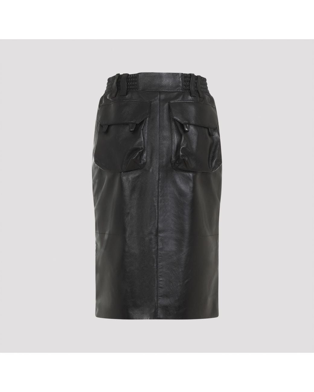 Saint Laurent Black Midi Skirt