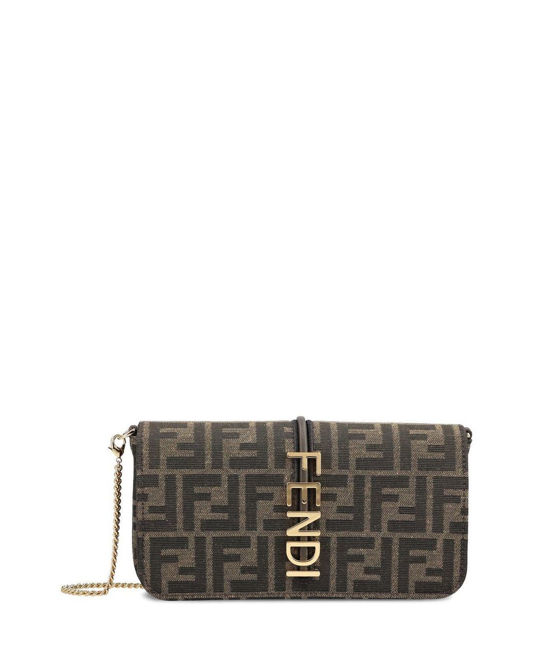 Fendi logo wallet on chain sale