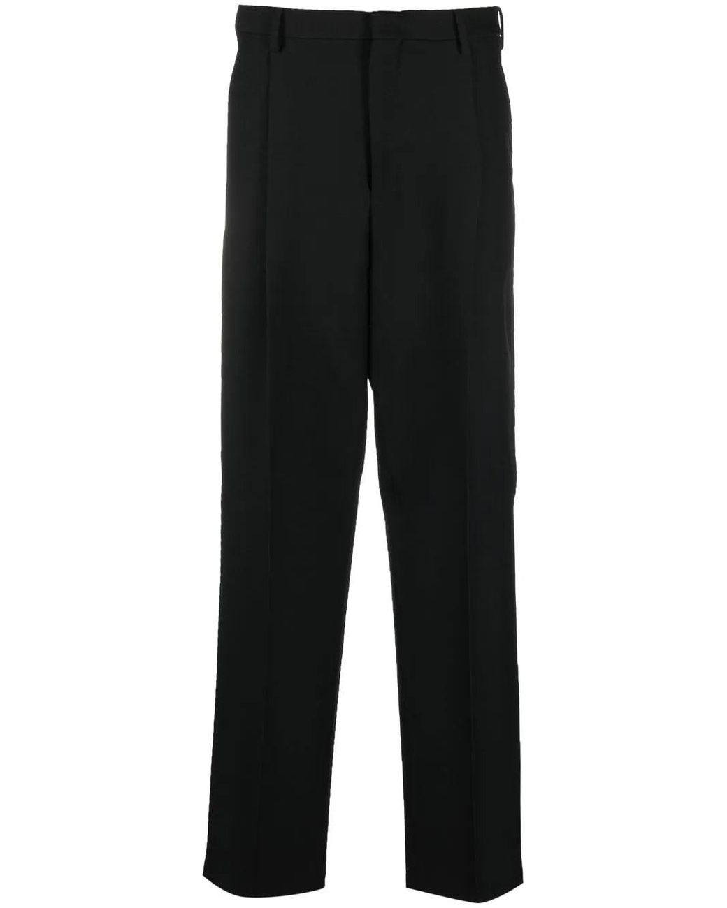 Valentino Black Cropped Tailored Trousers for men