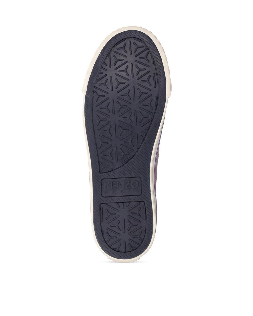 KENZO White School Logo High-Top Sneakers