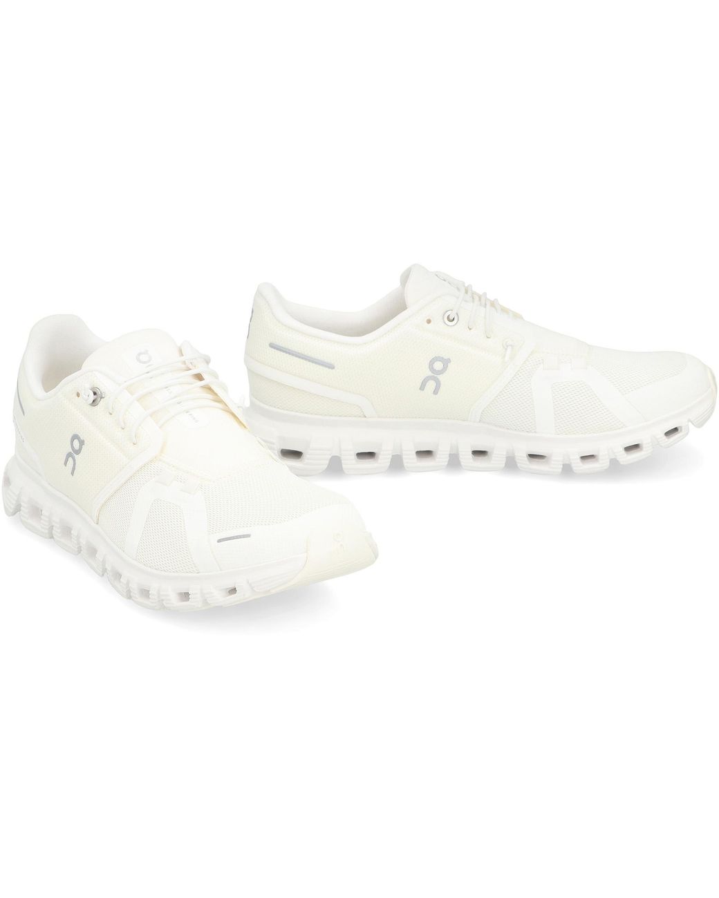 On Shoes White Cloud 6 Low-Top Sneakers Polyester Trainers