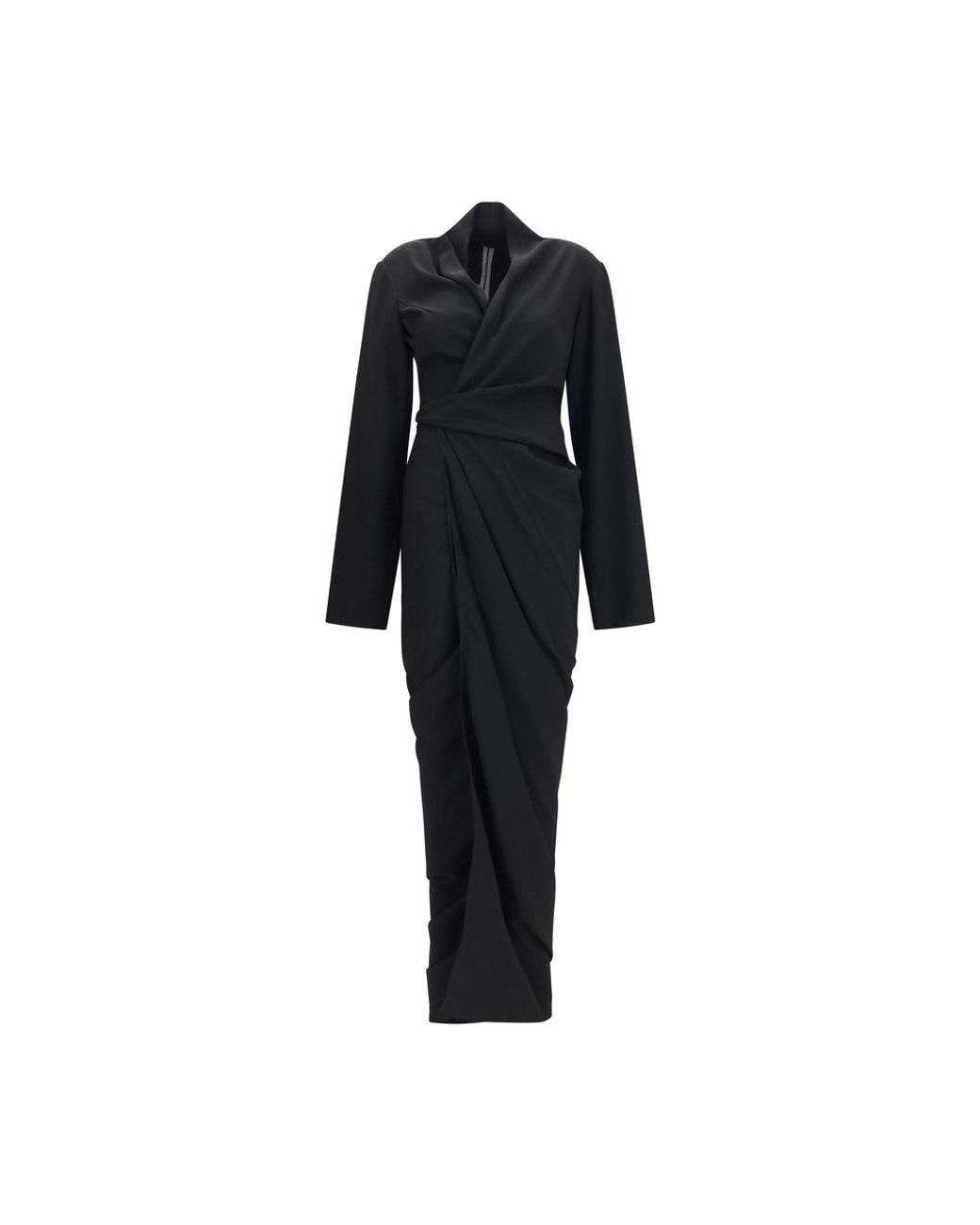 Rick Owens Black Viscose Casual Dress