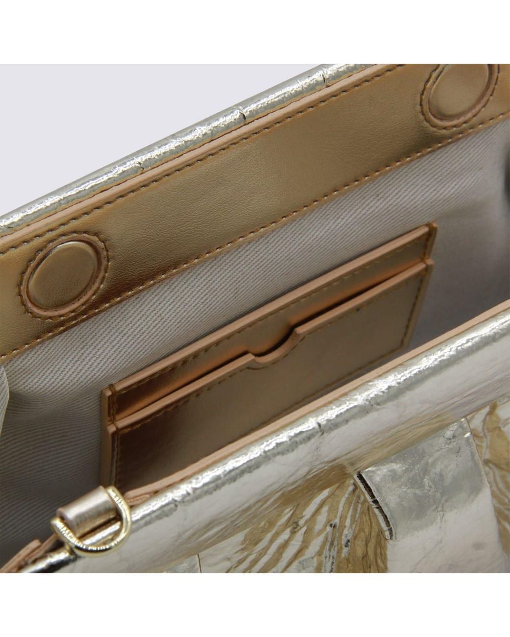 THEMOIRÈ Metallic Leather Emera Clutch