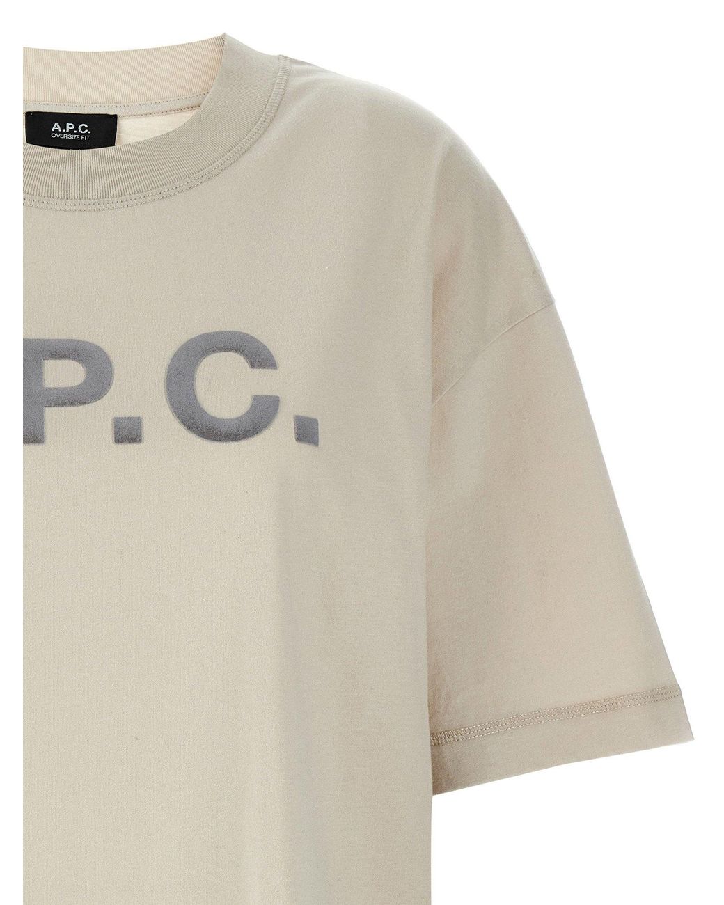 A.P.C. White Logo-Embossed Organic Cotton T-Shirt