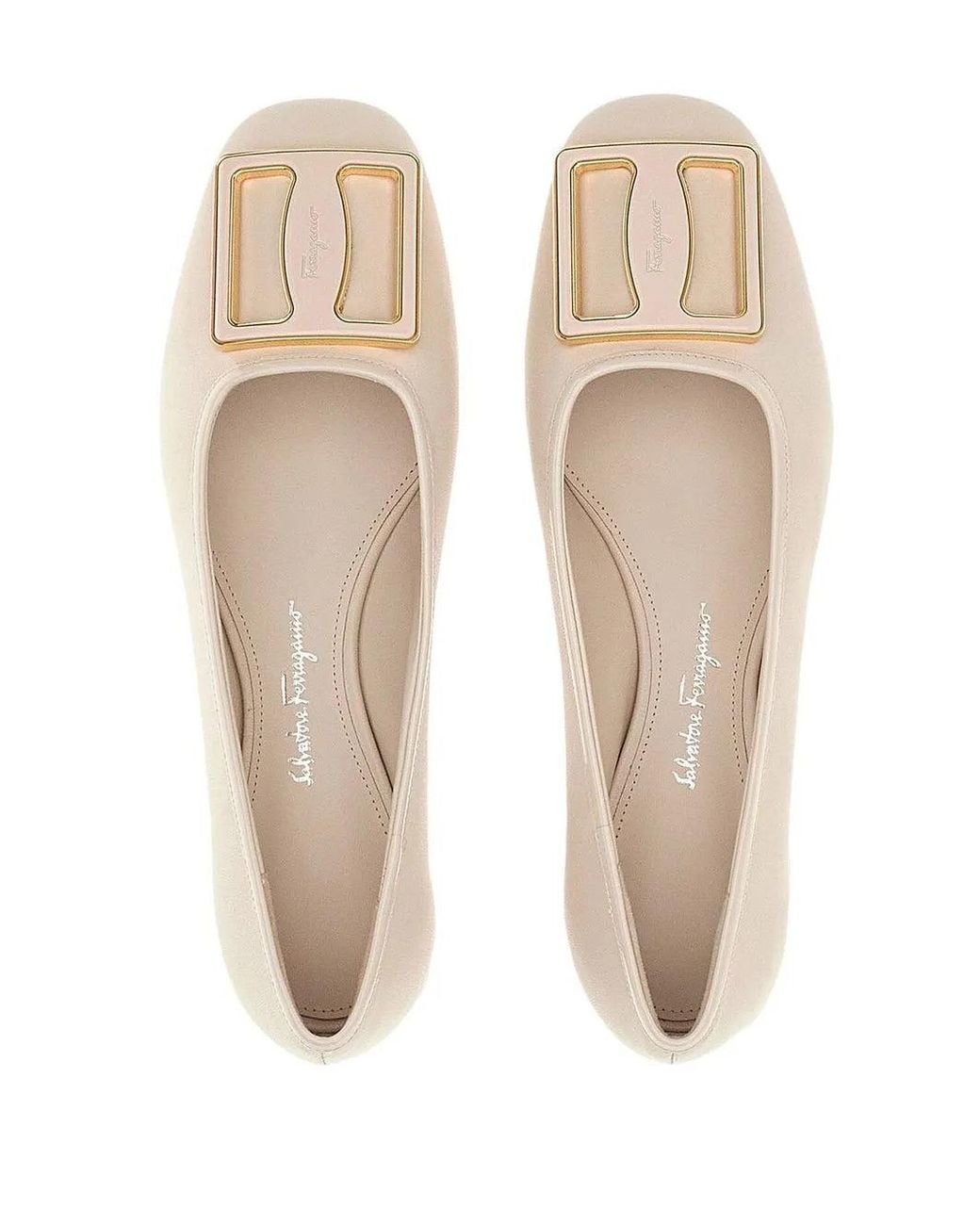Ferragamo Natural Chunky Buckle Sandal